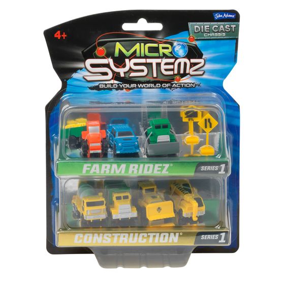 Micro Systemz - Farm Ridez &amp; Construction 7 pack Assortment