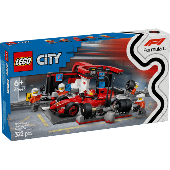 LEGO City - F1 Pit Stop &amp; Pit Crew with Ferrari Car