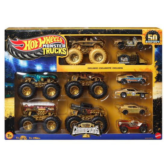 Hot Wheels - Monster Trucks Trophy Champions Toy Car Collection