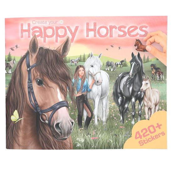 Create Your - Happy Horses Colouring Book