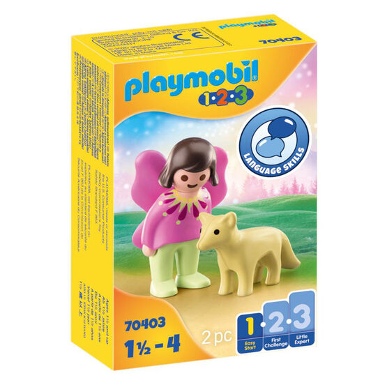 Playmobil 1.2.3 Fairy Friend with Fox - 70403