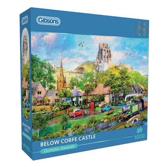Gibsons - Below Corfe Castle 1000 Piece Jigsaw Puzzle