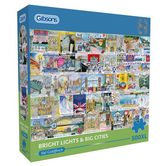 Gibsons - Bright Lights &amp; Big Cities 500 Piece XL Jigsaw Puzzle
