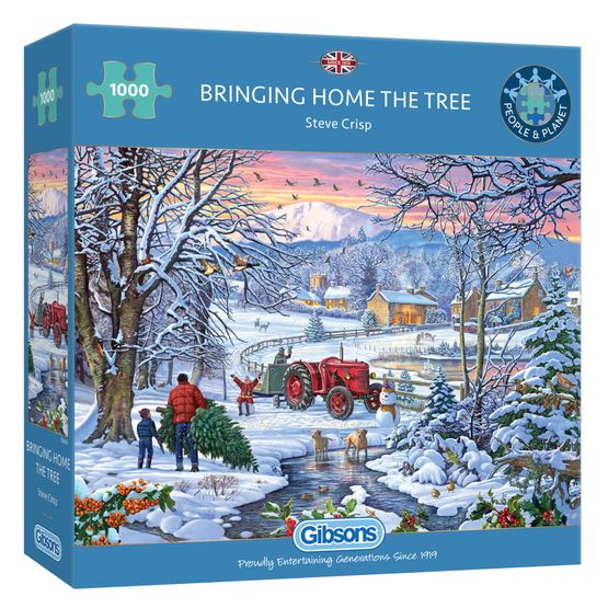 Gibsons - Bringing Home the Tree 1000 Piece Jigsaw Puzzle