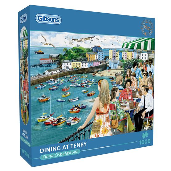 Gibsons - Dining at Tenby 1000 Piece Jigsaw Puzzle