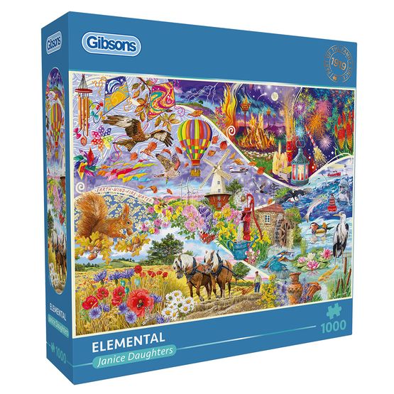 Gibsons - Elemental 1000 Piece Jigsaw Puzzle