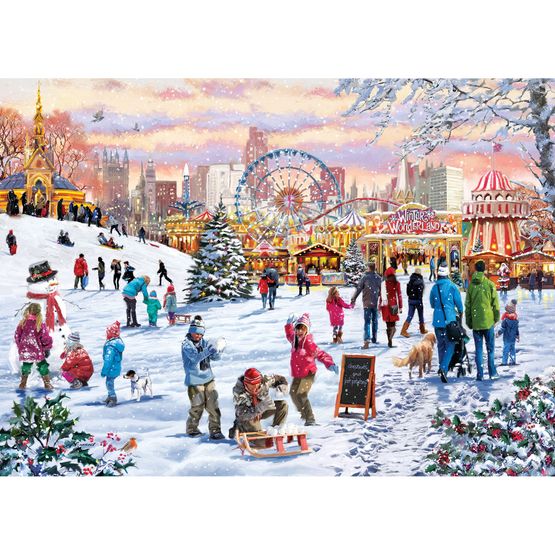 Gibsons - Hyde Park Winter Wonderland 1000 Piece Jigsaw Puzzle
