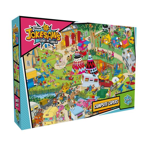 Gibsons - Jokesaws Campsite Capers 1000 Piece Jigsaw Puzzle