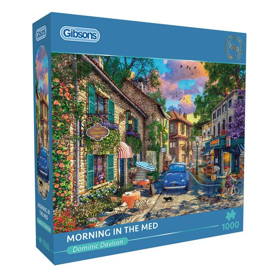 Gibsons - Morning in the Med 1000 Piece Jigsaw Puzzle