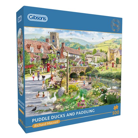 Gibsons - Puddle Ducks &amp; Paddling 500 Piece Jigsaw Puzzle