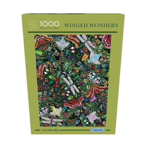 Gibsons - The Art File Winged Wonders 1000 Piece Jigsaw Puzzle