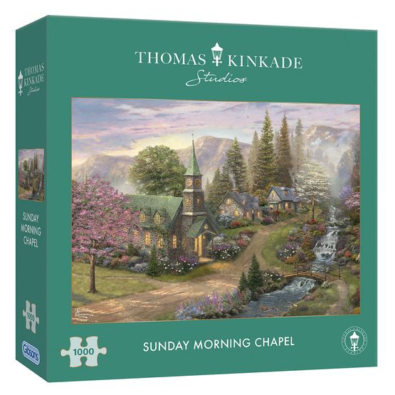 Gibsons - Thomas Kinkade Sunday Morning Chapel 1000 Piece Jigsaw Puzzle
