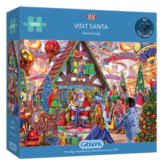 Gibsons - Visit Santa 1000 Piece Jigsaw Puzzle