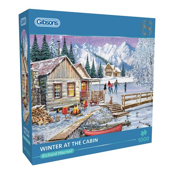Gibsons - Winter at the Cabin 1000 Piece Jigsaw Puzzle