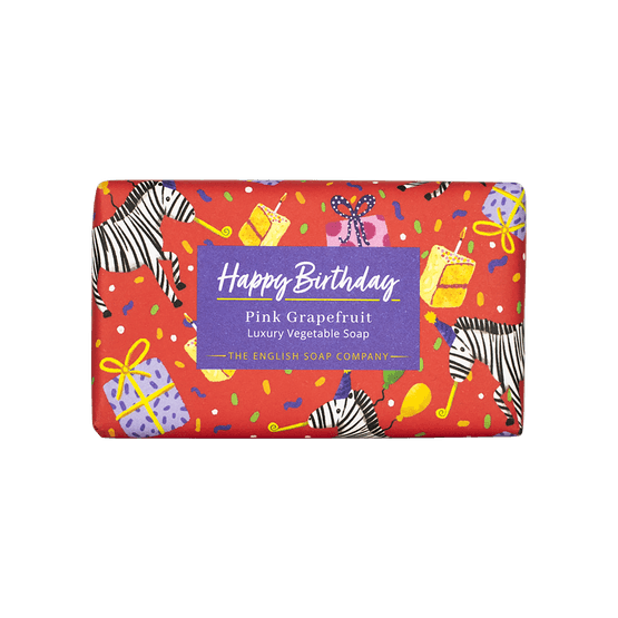 English Soap Company - Occasions Happy Birthday Pink Grapefruit Soap 190g