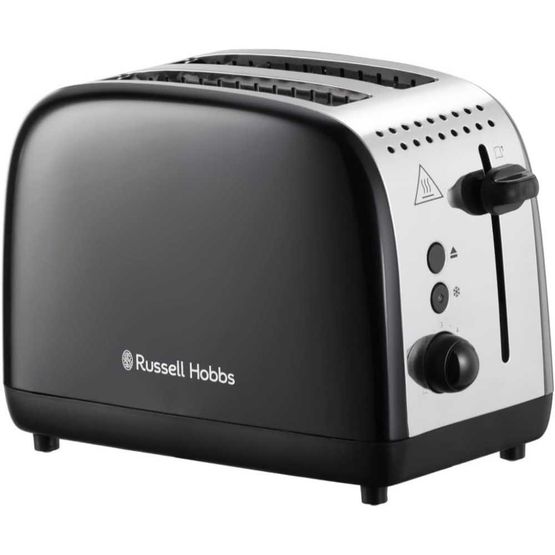 Russell Hobbs Stainless Steel 2 Slice Toaster - Black