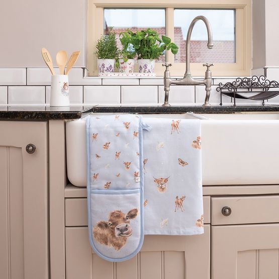 Wrendale Designs - Farmyard Friends Cow Double Oven Glove