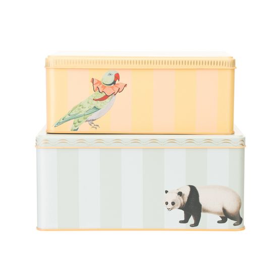 Yvonne Ellen - Set Of 2 Rectangular Tins