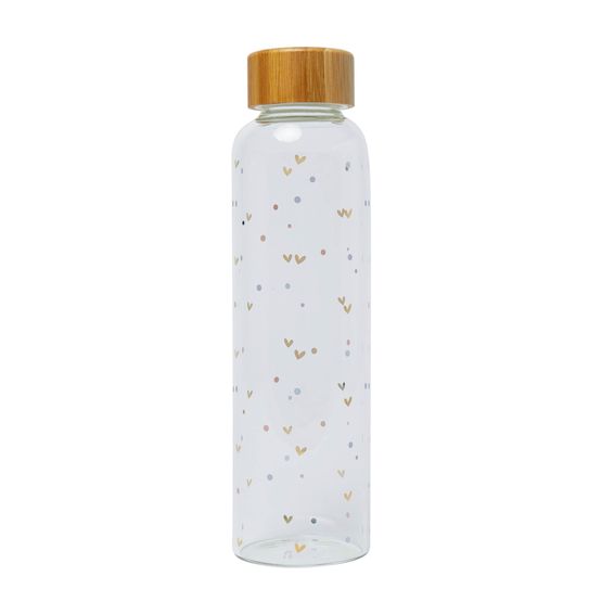 Belly Button Designs - Glass Water Bottle - Hearts