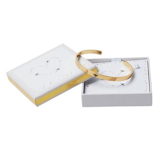 Belly Button Designs - Gold Plated Bangle - Bees