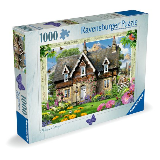 Ravensburger - Country Cottage - Hillside Cottage 1000 Piece Jigsaw Puzzle