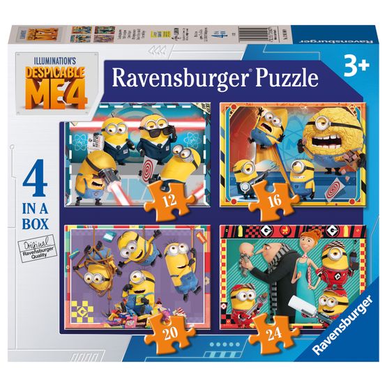 Ravensburger - Despicable Me 4 - 4 in a Box Jigsaw Puzzles