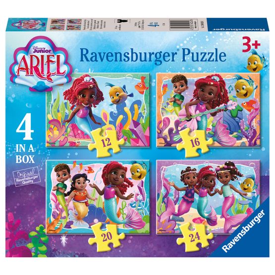 Ravensburger - Disney Jr. Ariel 4 in a Box Jigsaw Puzzles