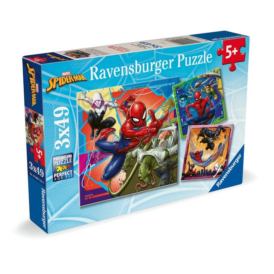 Ravensburger - Marvel Spider-Man 3 x 49 Piece Jigsaw Puzzles