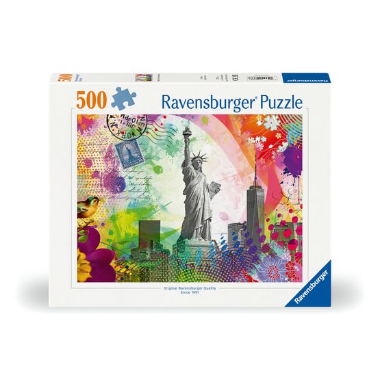 Ravensburger - New York Postcard 500 Piece Jigsaw Puzzle