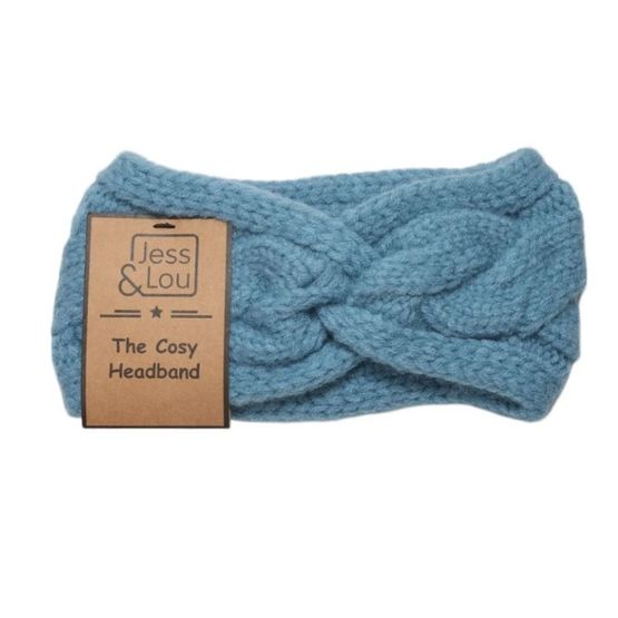 Jess &amp; Lou - Cable Knot Front Headband - Cornflower
