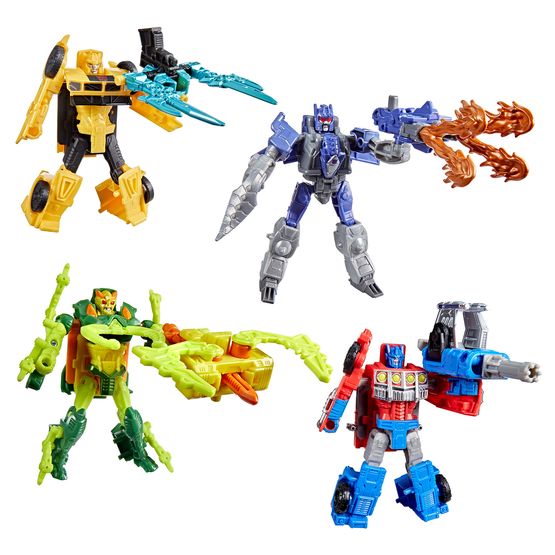 Transformers - CYBERWORLD Armored Cyber Changers Optimus Prime Action Figure Assortment