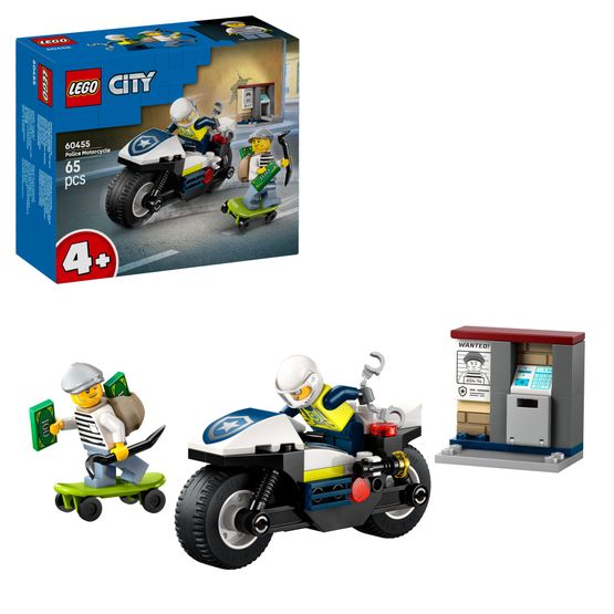 LEGO City - Police Motorcycle Chase Toy Set