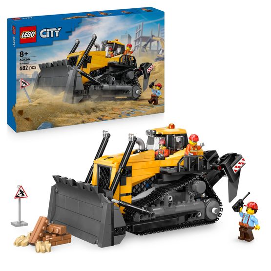 LEGO City - Yellow Bulldozer Construction Site Building Playset