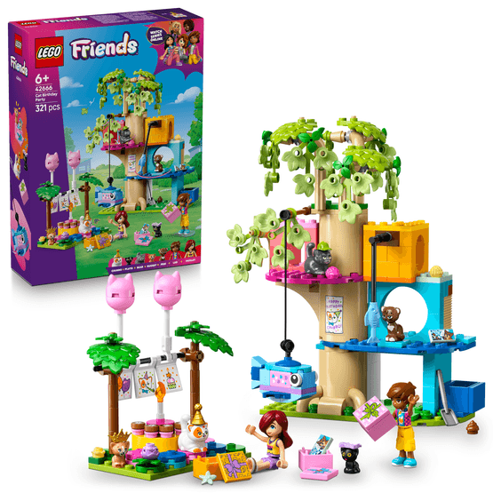 LEGO Friends - Cat Birthday Party &amp; Tree House