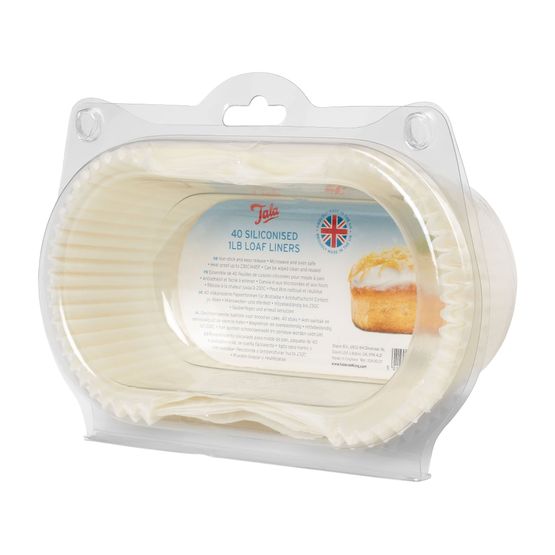 Tala - Baking - 1lb Siliconised Greaseproof Loaf Tin Liners