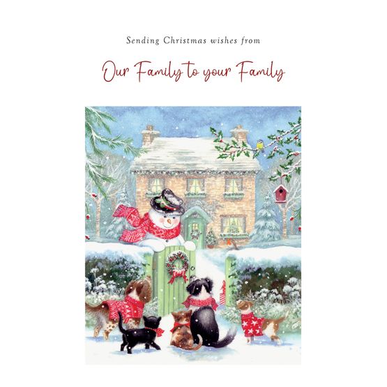 Christmas Card - Our Family To Yours