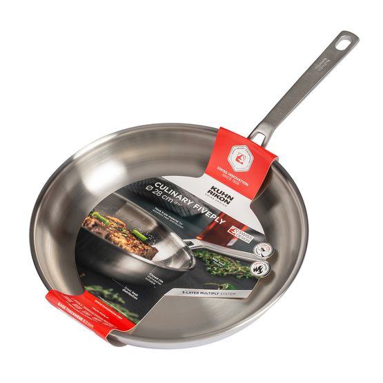 Kuhn Rikon - Culinary Fiveply Frying Pan Uncoated - 28cm