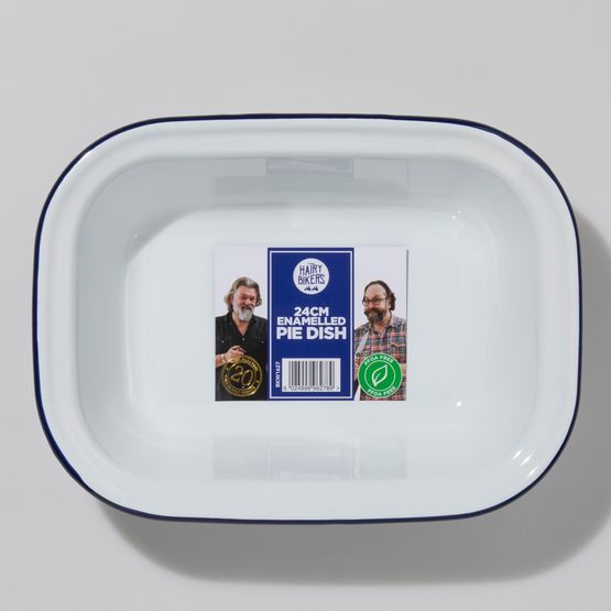 Hairy Bikers - Enamel Pie Dish Large