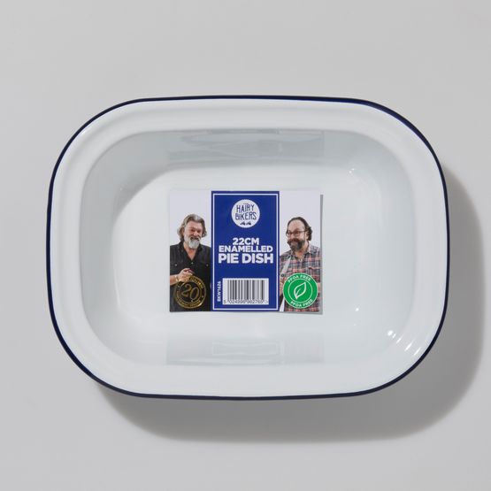 Hairy Bikers - Enamel Pie Dish Medium