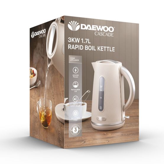 Daewoo - Cascade 1.7 litre Kettle - Taupe