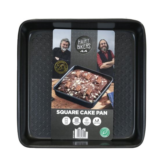 Hairy Bikers Square Cake Tin - Black