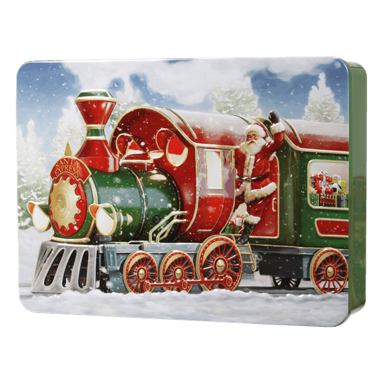 Bramble Foods - Santa Express Chocolate Chip &amp; Shortcake Whirls Biscuit Tin