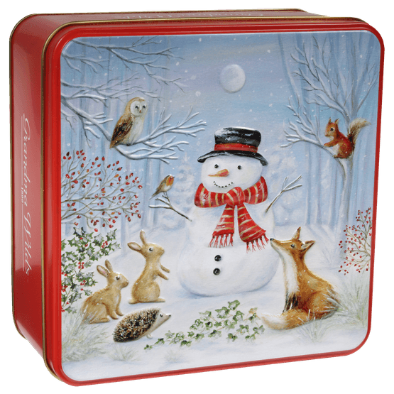 Grandma Wild's - Snowman Woodland Friends Tin