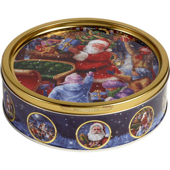 Jacobsen's - Nostalgic Santa Assorted Butter Cookies Tin 340g