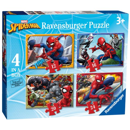 Ravensburger - Marvel Spider-Man 4 in a Box Jigsaw Puzzle