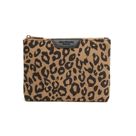 Alice Wheeler London - Pouch Dark Leopard Print