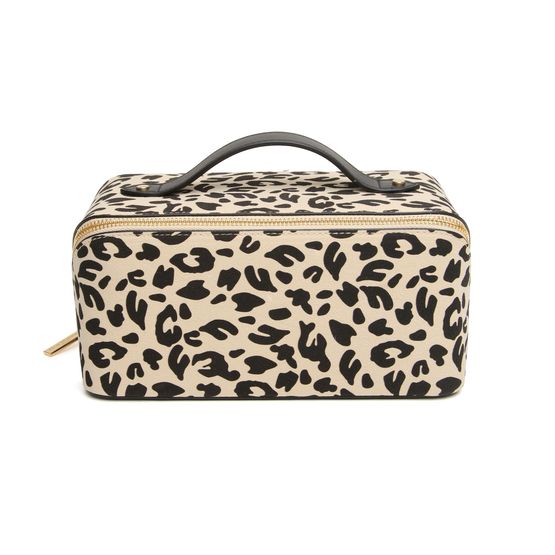 Alice Wheeler London - Train Case Light Leopard Print
