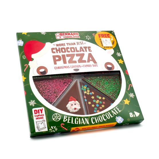 Belfine - Christmas Milk &amp; Dark Chocolate Pizza