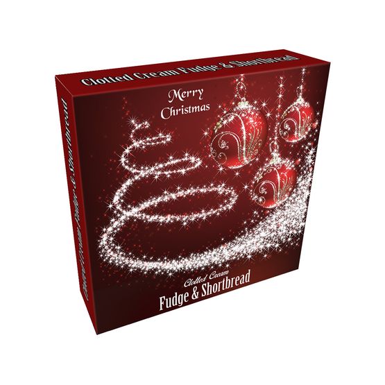 Farrah's - Happy Xmas Box Fudge and Mini Shortbread