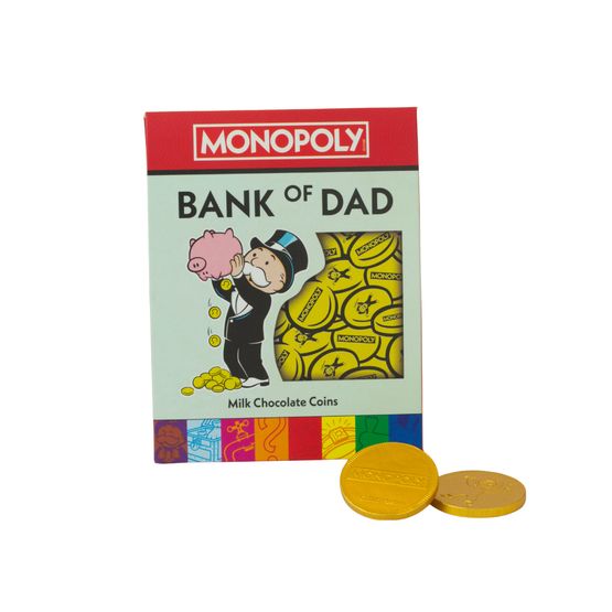 Monopoly - Bank of Dad Chocolate Coins